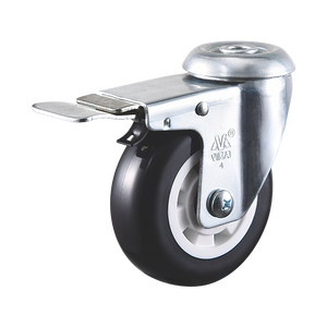 VIMA 3 Inch Swivel Caster Wheel <b>Trolley</b> Cart PU Double Ball Bearing 100kg Load Capacity Medium Duty for Furniture Castor - Product Image 1