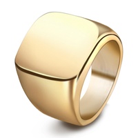 316L Herren Metallring-Rohlinge Neueste Vergoldete Fingerring-Designs Modischer Einfacher Silberner Edelstahlring