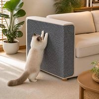 Tapis anti-griffures auto-adhésif découpable pour canapé et meubles, style mignon, motif uni