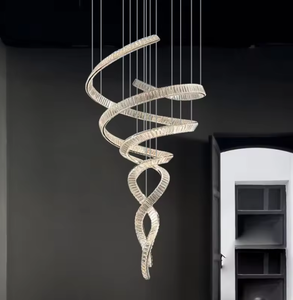 Zeal Lighting Custom Hotel Villa candelabros luces colgantes diseño LED colgante candelabro de cristal moderno - Product Image 2