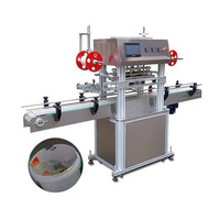 Máquina automática de sellado térmico de película de rodillo para tarros de plástico, Cubo de botella