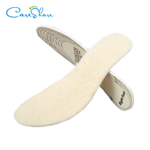 Semelles chaudes d'hiver en <span class=keywords><strong>laine</strong></span> pour femmes, 100% <span class=keywords><strong>laine</strong></span>, semelles intérieures de chaussures par insertion, vente en gros - Product Image 3