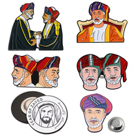 Arabie Saoudite EAU Broche Émail Personnalisé Insigne Aus Drapeau Pins Oman Bahreïn Fête Nationale Pays Souvenir Épingles En Émail Magnétique