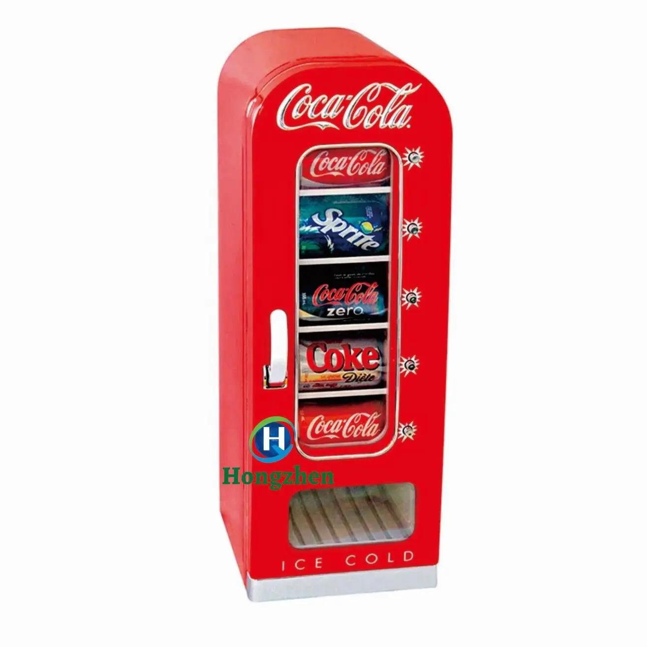 Tabletop mini làm mát tủ lạnh Dispenser Máy bán hàng tự động cho đồ uống lạnh và lon