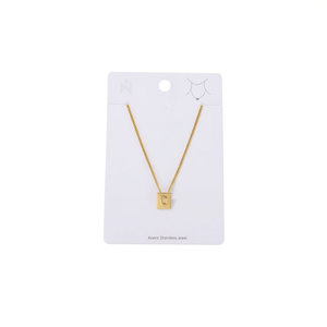 Collana con Ciondolo a Forma di Lettera O in Acciaio Inossidabile 12x14cm, Gioiello alla Moda Stile Collare con Catena - Product Image 1