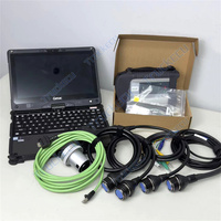 Portátil Getac V110 para Ben-z MB Star C4 SD CONNECT Xentry Das Wis Epc Compact C4 Herramienta de Diagnóstico para Automóviles y Camiones con Cable Completo