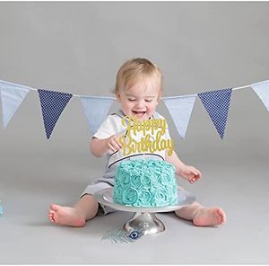 Cake Topper Personalizzato Fatto a Mano in PP Glitterato Dorato, Basso MOQ, per Feste di Compleanno, San Valentino, Halloween, Natale e Capodanno - Product Image 6