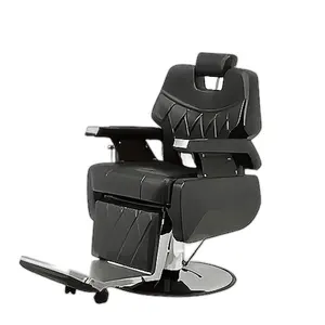 Ekintop Antique Beauty Salon Black Reclining Hydraulic Barber Chair Massage Chair Beauty Salon Chairs