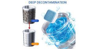 Tablettes effervescentes nettoyantes puissantes à haute mousse pour <span class=keywords><strong>lave</strong></span>-<span class=keywords><strong>vaisselle</strong></span> et <span class=keywords><strong>lave</strong></span>-linge, usage industriel, OEM 3 en 1, jetables - Product Image 3