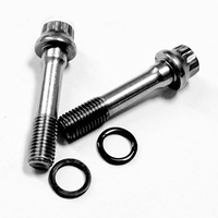 Boulon de bielle de compétition haute performance en aluminium 7075 usiné CNC, 1,5 po (12 points) pour bielles en acier