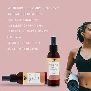 OEM Customized Refreshes Safe Essential Oil Yoga Mat Cleaner For All Mats Natural Organic Yoga Mat Cleaner Spray-193076