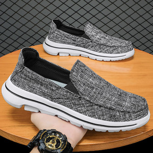 Chaussures en toile pour hommes, chaussures de détente pour hommes, chaussures en toile monobloc pour hommes, chaussures en toile tendance pour hommes grandes tailles et larges - Product Image 3