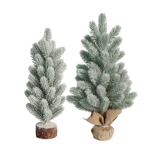 Mini árbol de Navidad de 40 cm, fácil de conseguir, adorno decorativo de plástico para escritorio, para exhibición navideña en el hogar. - Product Image 5