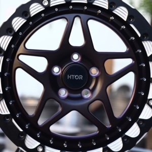 <span class=keywords><strong>Rines</strong></span> HTOR de 15x10 Pulgadas 5x114.3 con Beadlock Forjado para Carreras Todoterreno, Color Negro y Morado, Compatibles con Wrangler YJ TJ <span class=keywords><strong>Cherokee</strong></span> <span class=keywords><strong>XJ</strong></span> Ranger - Product Image 4