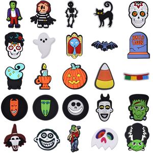 Offre Spéciale d'halloween personnalisé lueur PVC série de la Toussaint breloques d'halloween accessoires breloques de chaussures pour filles enfants - Product Image 3