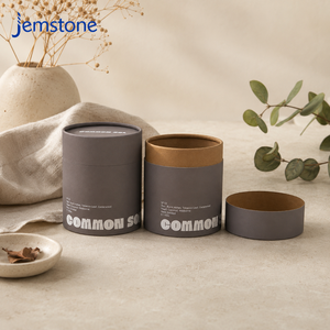 Caja de Cartón Rígido Biodegradable con Acabado Mate de Lujo para Regalos, Embalaje de Cilindro de Papel para Velas de Cera de Soja, Caja de Tubo de Papel Kraft - Product Image 3