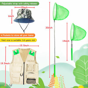 Kit de Aventura para Niños Exploradores, Kit de Campamento al Aire Libre, Incluye Kit de Atrapa Insectos con Chaleco, Binoculares y Lupa - Product Image 4