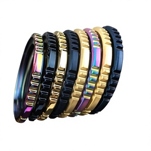Bague de montre SKX007 en acier inoxydable 316L, design engrenage, pour montre de plongée, outil et pièce - Product Image 3