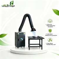 Extracteur de fumées de soudage à bras unique, taux de purification de 99,9 %, purificateur pour atelier de soudage