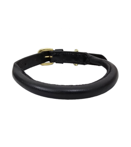 Haustier ปลอกคอสุนัขหนังสีดำนีออนยั่งยืนหรูหราระดับไฮเอนด์มีการฝึกยุทธวิธีบุนวมแบบอินเดีย - Product Image 3