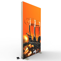 Portable 100x200 Bannières Publicité Intérieur Alumonium Slim Menu Light Box