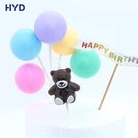 Velas de cera con forma de oso 2026 para postres pequeños 3cm*3cm, tema romántico, impresión digital llamativa, recuerdo de boda, fiesta