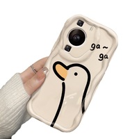 Nouveau populaire canard Gaga impression vague bord souple coque arrière de téléphone en TPU pour Iphone 6 7 8 X Xr XS 11 12 13 14 15 16 17 Pro Max
