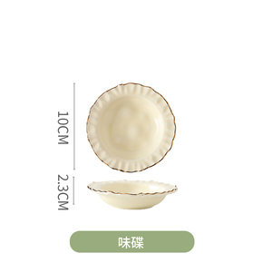 Sáng tạo ánh sáng sang trọng gốm Bát tấm và Bộ đồ ăn thiết lập loại mới của bát và tấm kết hợp hiện đại hộ gia đình tấm - Product Image 6