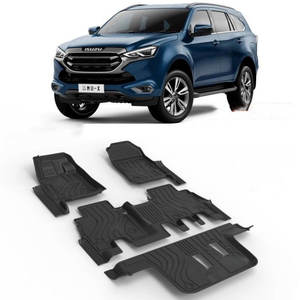 พรมปูพื้นรถยนต์ TPE สำหรับ <span class=keywords><strong>Isuzu</strong></span> <span class=keywords><strong>Mu</strong></span>-x ปี 2021 2022 2023 2024 2025 2026 แผ่นรองเท้า ผ้าห่มกันน้ำ ป้องกันพรม - Product Image 1