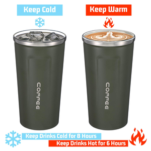 Stainless Steel Double Wall Coffee Cup Travel Thermos Coffee <b>Mug</b> - Product Image 2
