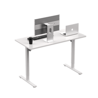 Table de bureau électrique ergonomique à hauteur réglable, à moteur unique, pour postes de travail assis-debout, idéale pour les espaces de bureau - Vente chaude