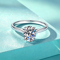 Parure de bijoux en argent sterling S925 avec moissanite ovale taille D couleur VVS1 1CT 2CT, collier, bague et boucles d'oreilles classiques à quatre griffes, certificat GRA