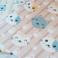 290T Animal imprimé lisse tissé Surface 100% Polyester tissu mémoire Composite tissu pour bagage stockage sac à provisions