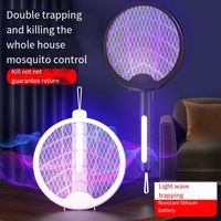 Matamoscas Eléctrico Plegable Recargable con Luz Atrapa Moscas, Lámpara Trampa para Moscas, Máquina Antimosquitos
