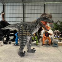 Costume de dinosaure simulé portable, modèle animatronique pour adultes, costume de raptor animatronique