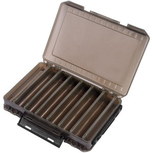 Fishing Tackle Box Large <b>Medium</b> Small Portable Storage <b>Case</b> Multi-Purpose Accessory Organizer Brown Transparent Yellow - Product Image 2