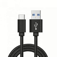 Kabel Data Pengisian Cepat Micro USB Kulit PU untuk HTC U12 Life / HTC Desire 620