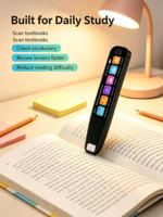 Stylo traducteur portable IA avec scanner, traducteur vocal multilingue en temps réel, enregistreur intelligent pour l'étude et les voyages