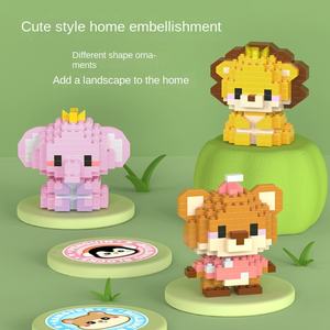 Bloques <span class=keywords><strong>de</strong></span> Construcción <span class=keywords><strong>de</strong></span> Micro-Partículas Compatibles con Otras Marcas, Escala 1:32, Animales Pequeños <span class=keywords><strong>de</strong></span> Dibujos Animados, Modelo <span class=keywords><strong>de</strong></span> Plástico para Armar, Juguete, Caja <span class=keywords><strong>de</strong></span> 40 Piezas - Product Image 4