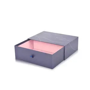 Durable Customized Logo Watch Packaging Boxes In Violet Color