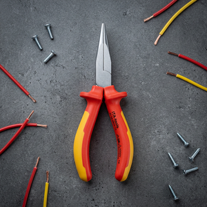 1000V Insulated Flat <b>Nose</b> Pliers with VDE - Product Image 1