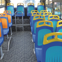 Sièges d'autobus de ville en plastique personnalisés en usine Sièges d'autobus touristiques en PVC