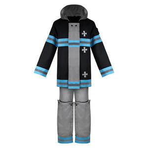 Costume de Cosplay de Pompiers Style Anime Uniforme de <span class=keywords><strong>Pompier</strong></span> Équipe 8 Combinaison Réfléchissante Unisexe <span class=keywords><strong>Adulte</strong></span> Costumes d'Halloween - Product Image 6