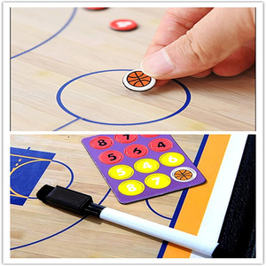 <span class=keywords><strong>WECARE</strong></span> WES0487 - Juego de Marcadores de Borrado en Seco y Bolsa con Cierre, Portapapeles para Entrenadores, Pizarra Magnética Táctica, Kit de Entrenamiento de Baloncesto - Product Image 3