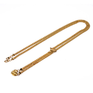 Christian gold head ornament accessories 120 cm brass necklace for pectoral cross large size Russian copper chain - Product Image 1