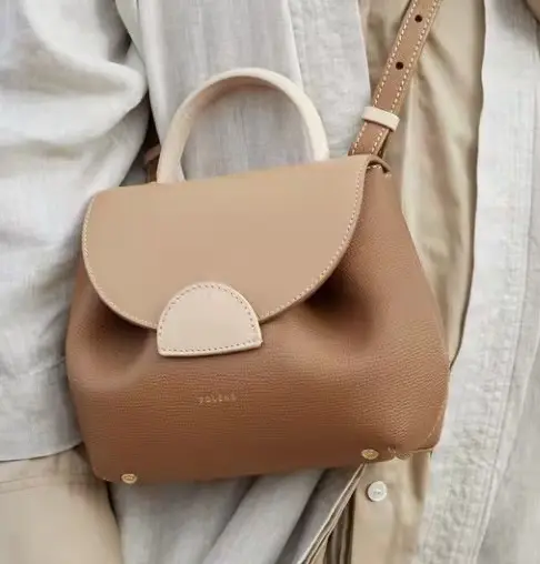Designer Bag Polene Genuine Leather Luxury Women Bag Dumpling Handbag for Young Ladies Cross Body Bag