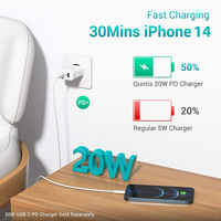 Câble de Charge Rapide et de Données IDEAL Prix Usine 1m/2m USB C Type C vers 8 Broches TPE PD pour Téléphone Mobile iPhone AirPods