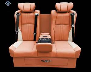 Canapé-lit de luxe pour <span class=keywords><strong>voiture</strong></span>, utilisé pour la conversion de véhicule avec fonction coulissante et accoudoir central, sièges couchants pour bus - Product Image 5