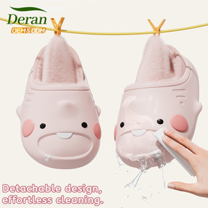 Chaussures unisexes personnalisées Deran OEM, pantoufles en forme de <span class=keywords><strong>requin</strong></span> moelleuses, EVA imperméable, pantoufles de dessin animé en forme de <span class=keywords><strong>requin</strong></span>, antidérapantes, chaudes pour les enfants, garçons et filles, sandales - Product Image 2