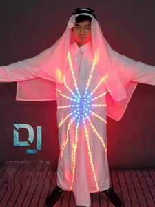 Traje de Baile Árabe de Dubái con Iluminación LED para DJ, Atuendo de <span class=keywords><strong>Discoteca</strong></span> y Bar, 100% Poliéster - Product Image 2